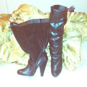 Bamboo brand slouchy boots super cute