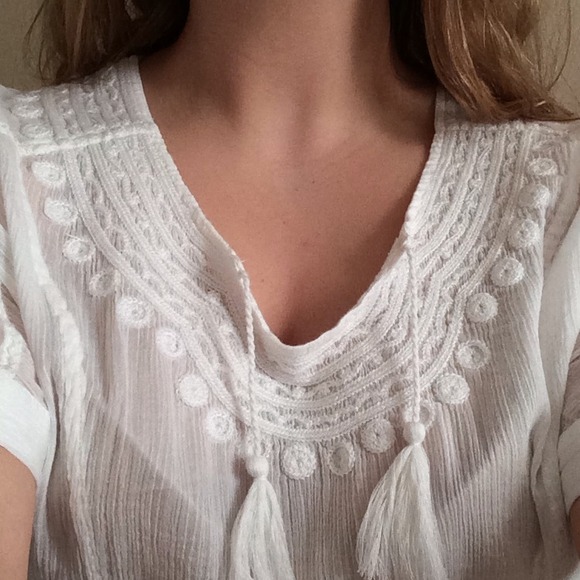 *NWT* Lucky brand sheer top - Picture 2 of 4