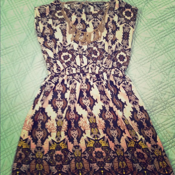 Tribal Geometric print dress.