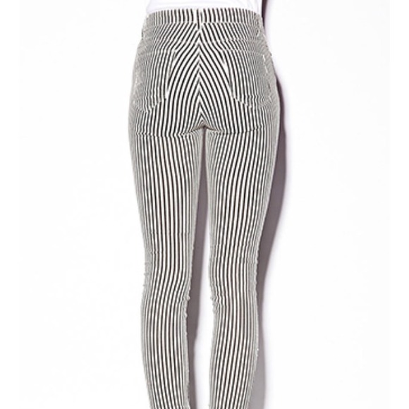 Vertical striped skinny jeans - Picture 3 of 4
