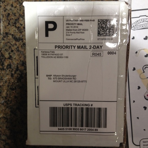 Proof of shipping