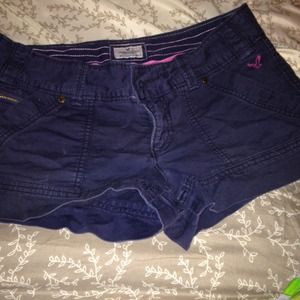 american eagle navy blue shorts