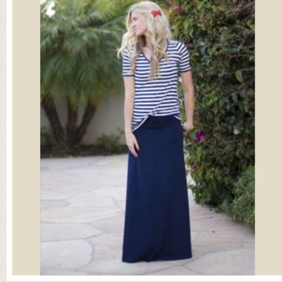 Blue long maxi SALE SALE 25.00 - Picture 3 of 3