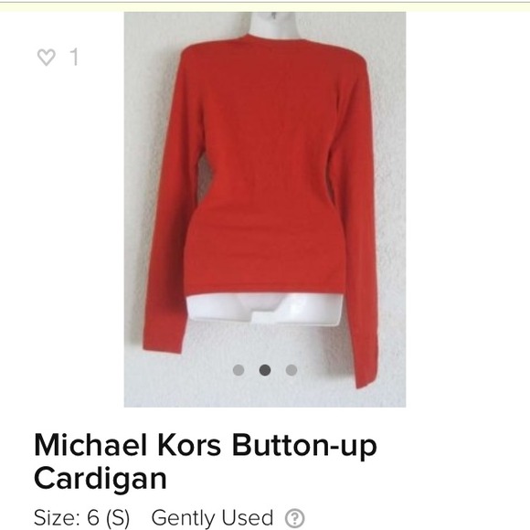 MICHAEL KORS Button Down Cardigan - Picture 2 of 3