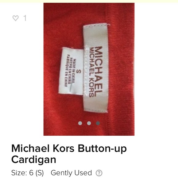 MICHAEL KORS Button Down Cardigan - Picture 3 of 3