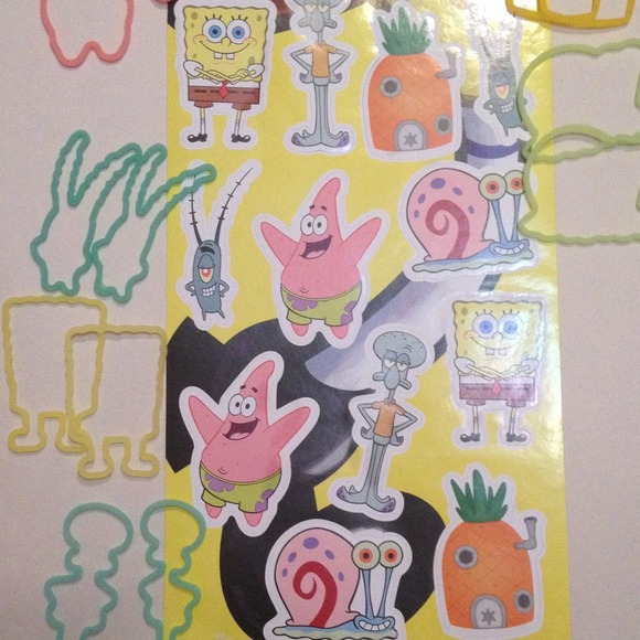 Sponge on stickers and silly bands