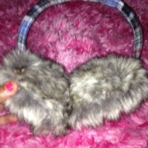 Furry ear muffs
