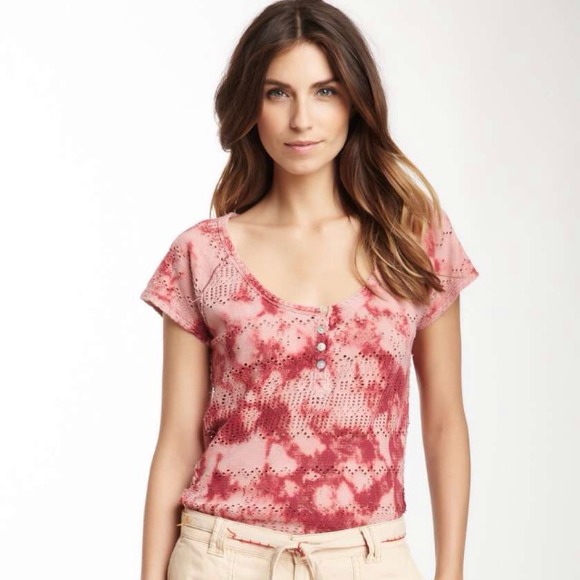 Free People punched eyelet tee - Picture 1 of 2