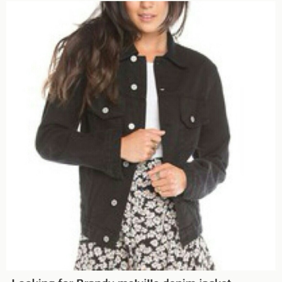 Brandy Melville Jackets & Blazers - SOLD Brandy Melville black denim jacket
