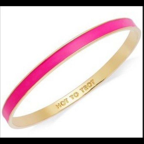 NWT Kate Spade hot to trot pink bracelet ret. $32