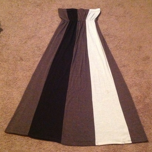 Long strapless dress
