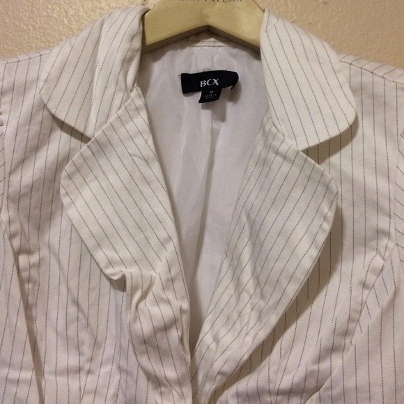 BCX white Striped Blazer - Picture 2 of 3