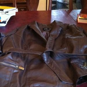 Brown Fashion Leather Jacket