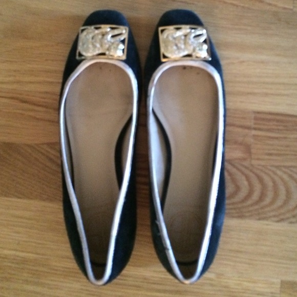 SOLD Lily Pulitzer black suede flats