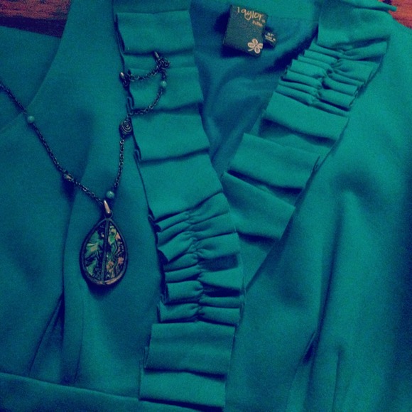 *Host pick* Teal Taylor Dress w/ Pockets 🎀 - Picture 1 of 2
