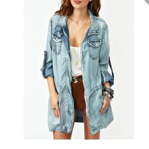 Looking for Nastygal denim daze anorak