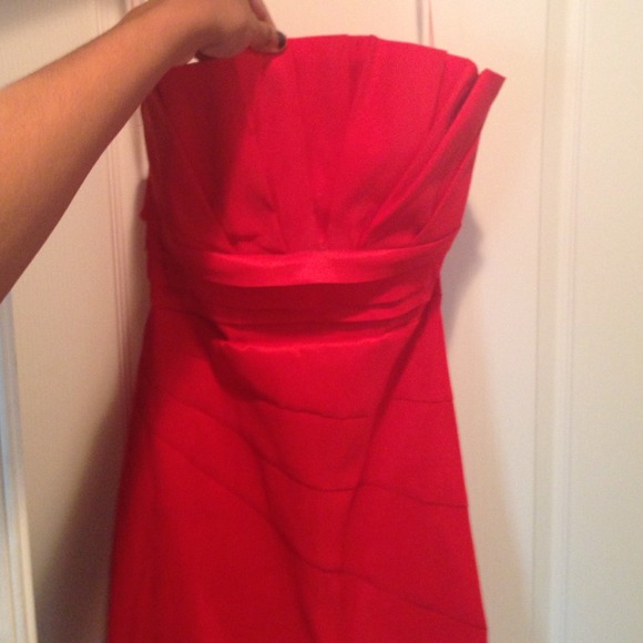 Red sexy cocktail dress.