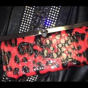 💄Smoking Red & Black Retro Billfold! Never used💄