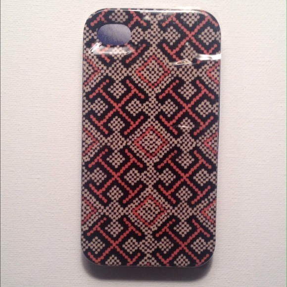 🚫SOLD🚫 Tory Burch 4 T-Logo Hard Case For iPhone4 - Picture 2 of 3