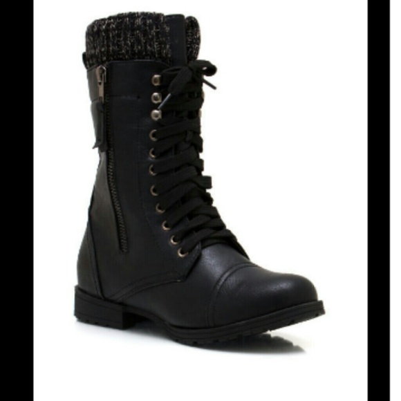 LOOKING FOR THESE SWEATER CUFF COMBAT BOOTS