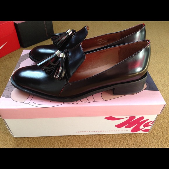 Hand-crafted oxblood Jeffrey Cambell loafers