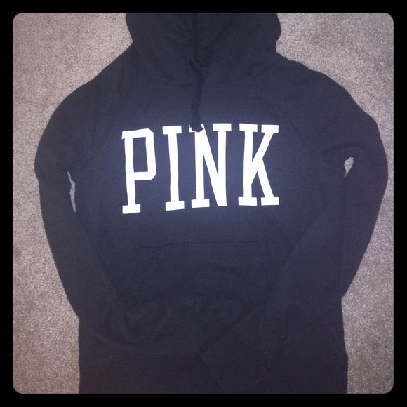 Victoria's Secret black pull over hoodie