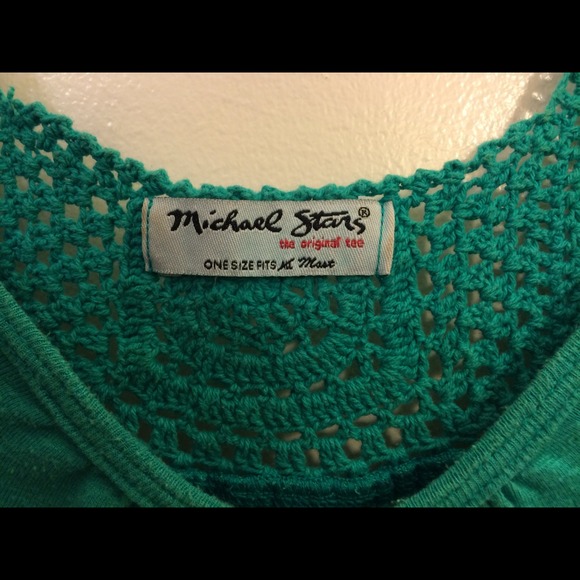 Michael Stars Crochet Back Tank