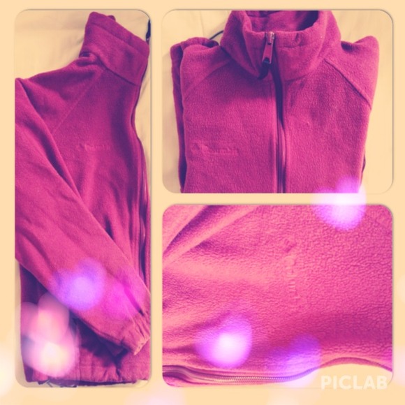 Purple Columbia full zip fleece💜