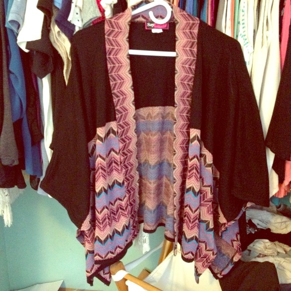 Oversized Aztec cardigan