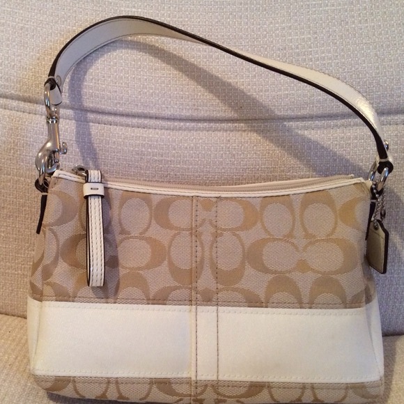 *REDUCED* Authentic Coach Bag - Lt Brown fabric