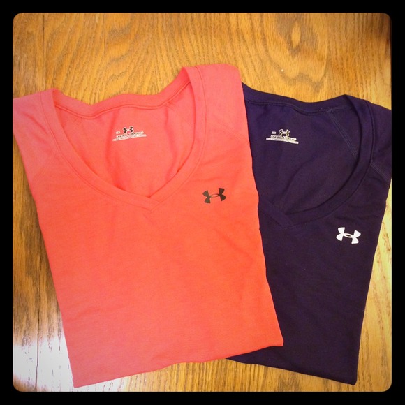 SOLD Under Armour Short Sleeve V-Necks