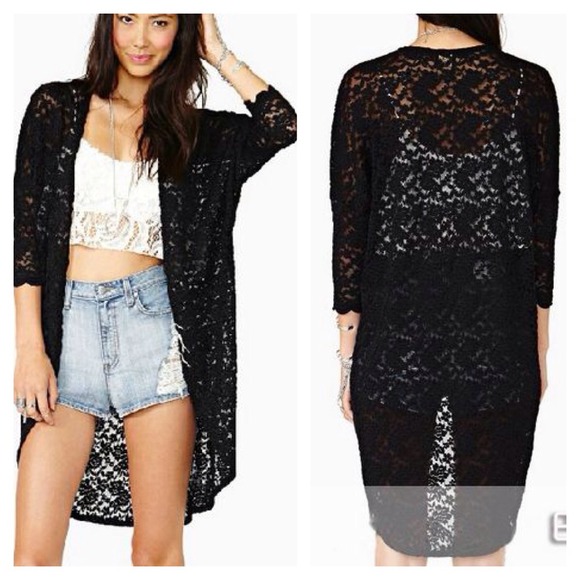 ❌Sold❌All Over Lace Cardigan - Picture 2 of 2