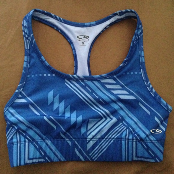 New Champion blue retro sports bra.