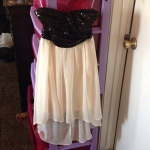 Beautiful strapless high low dress