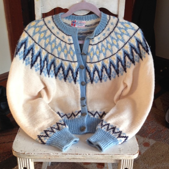 AUTHENTIC Fair Isle Fishermans Sweater