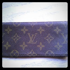 Inspired Louis Vuitton check book holder