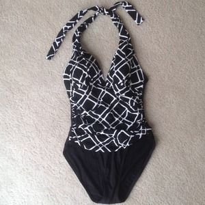 SOLD Halter one piece swimsuit