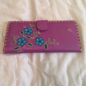 Brand new embroidered wallet