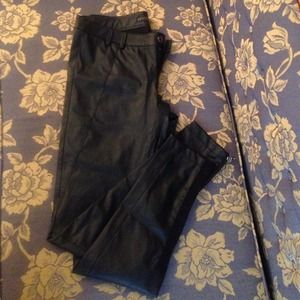 Zara- Faux Leather Pant with Zip Detail.