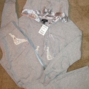 BEBE zip hoodie and lounge pants *HOLD* @sergio99