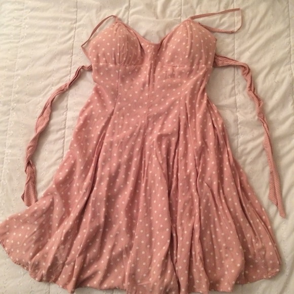 Light Pink Polka Dot Dress