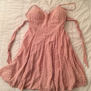 Light Pink Polka Dot Dress