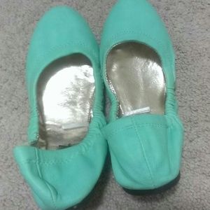 Mint ballet flats