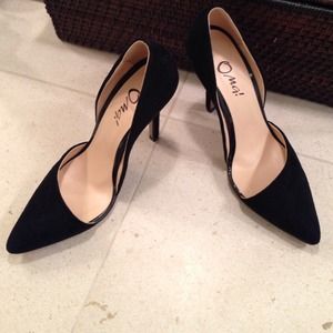 Zara inspired asymmetrical black heels 6
