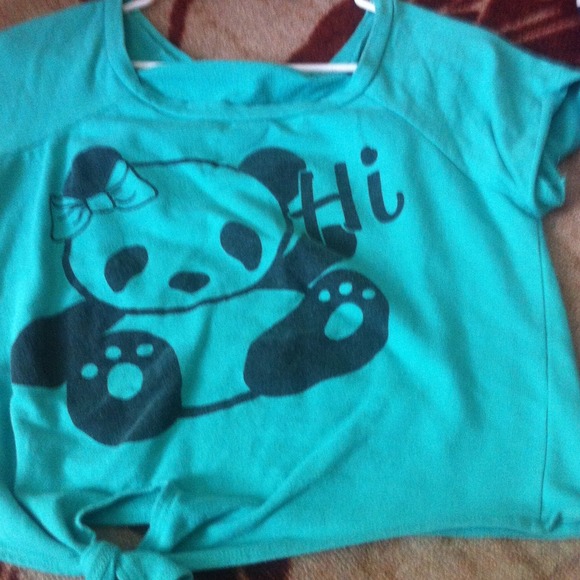 Blue/green graphic tee