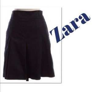 Zara navy blue skirt