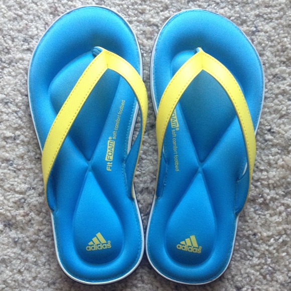 adidas fit foam soft comfort footbed flip flops