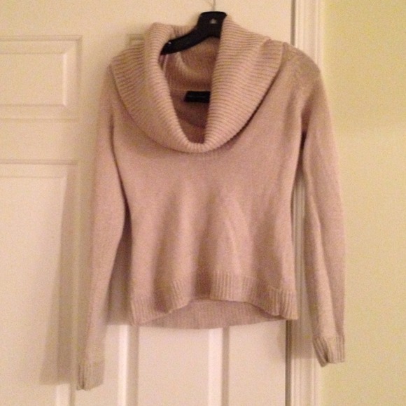 Sold!!Tan cowl neck sweater.
