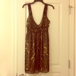 BROWN LEOPARD DRESS