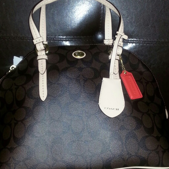 Coach domed satchel